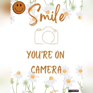 "Smile You're On Camera" and "Do Not Enter" Posters